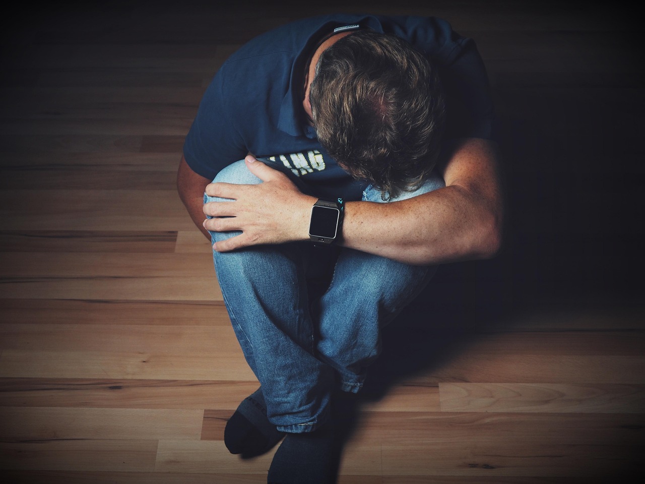 Depressed man